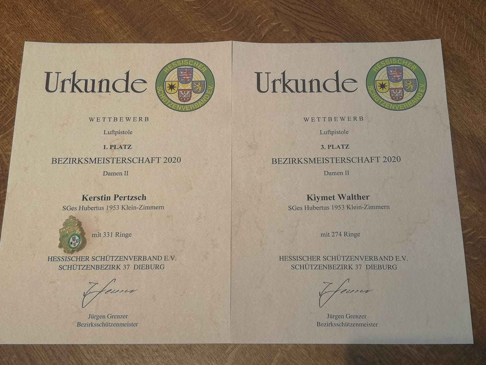 Bezirksmeisterschaften Luftdruck Pistole